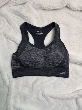 bcg Gray & Black Seamless Racerback Sports Bra
